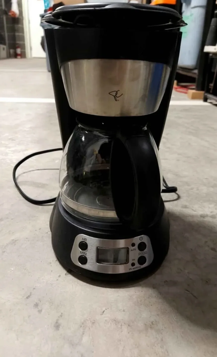 Black & Silver Coffee Maker