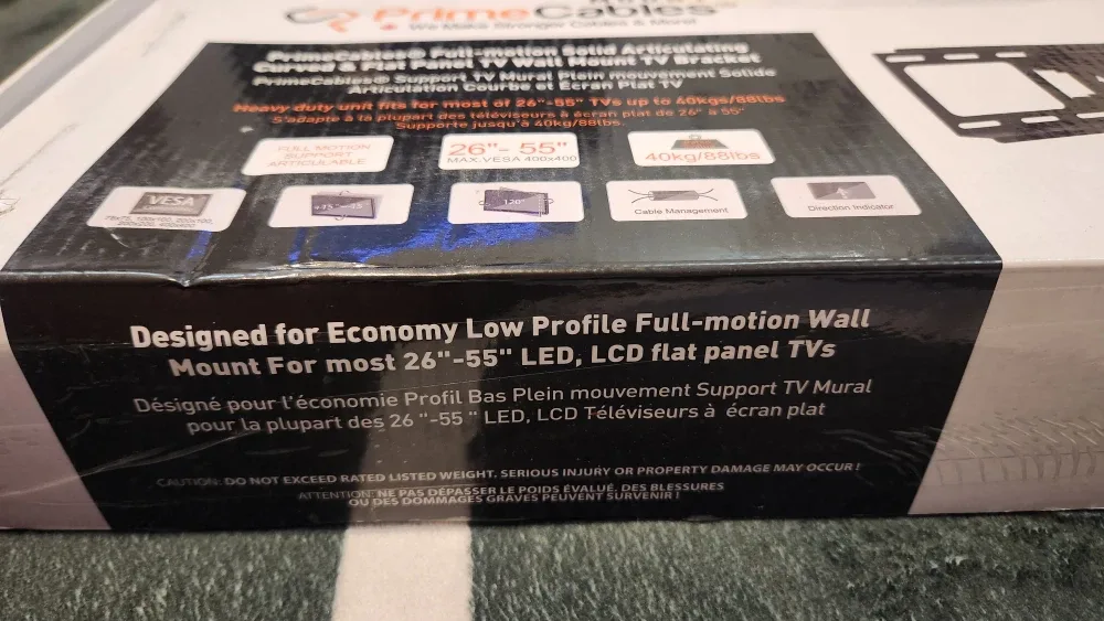 PrimeCables TV Wall Mount for 26"-55" TVs image indicator(3)