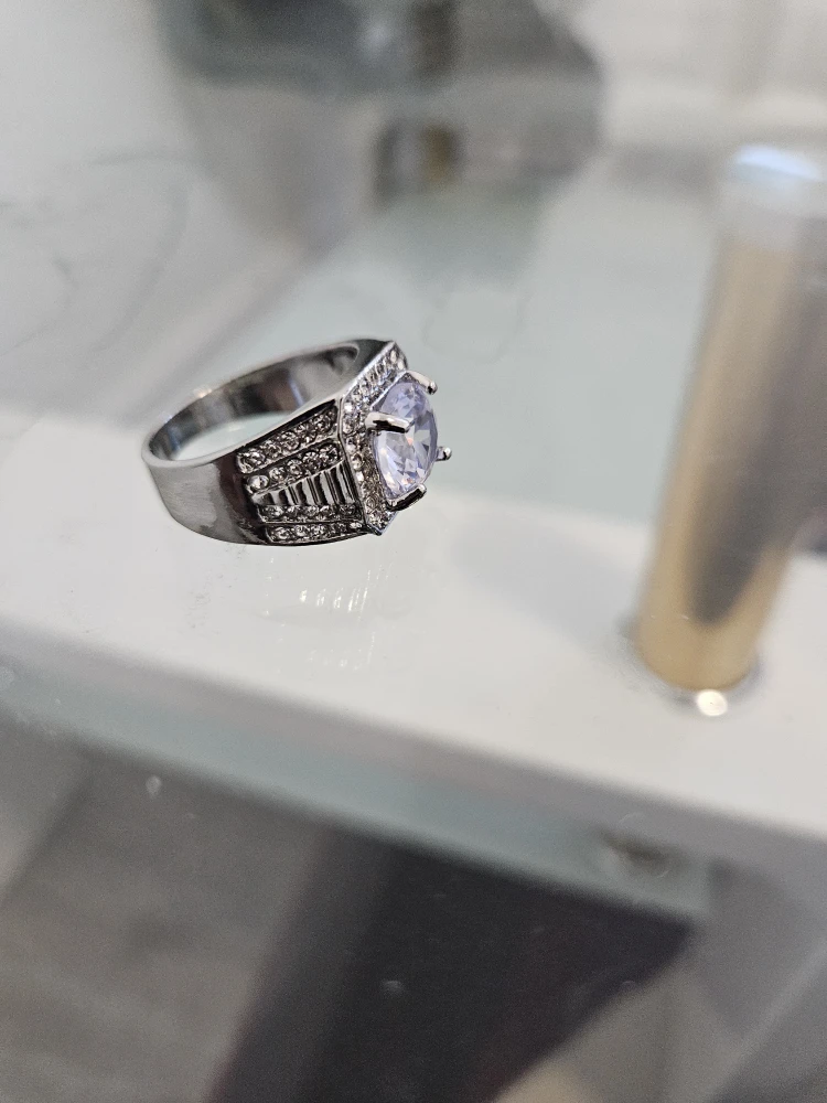 Silver Ring with Clear Stone - photo 3