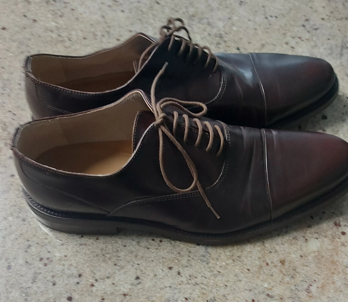 Galileo Brown Leather Shoes - Size 43