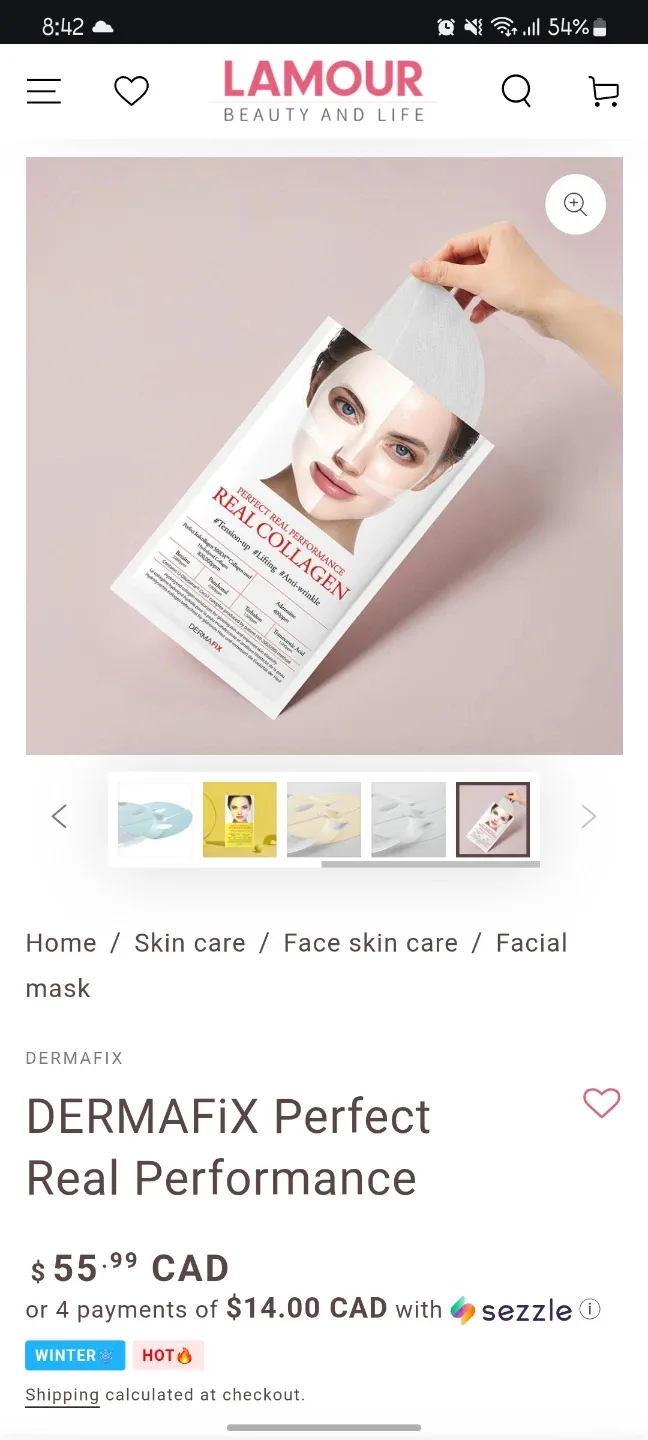 Korean 5 Real Collagen Mask Sheets (May 2027)