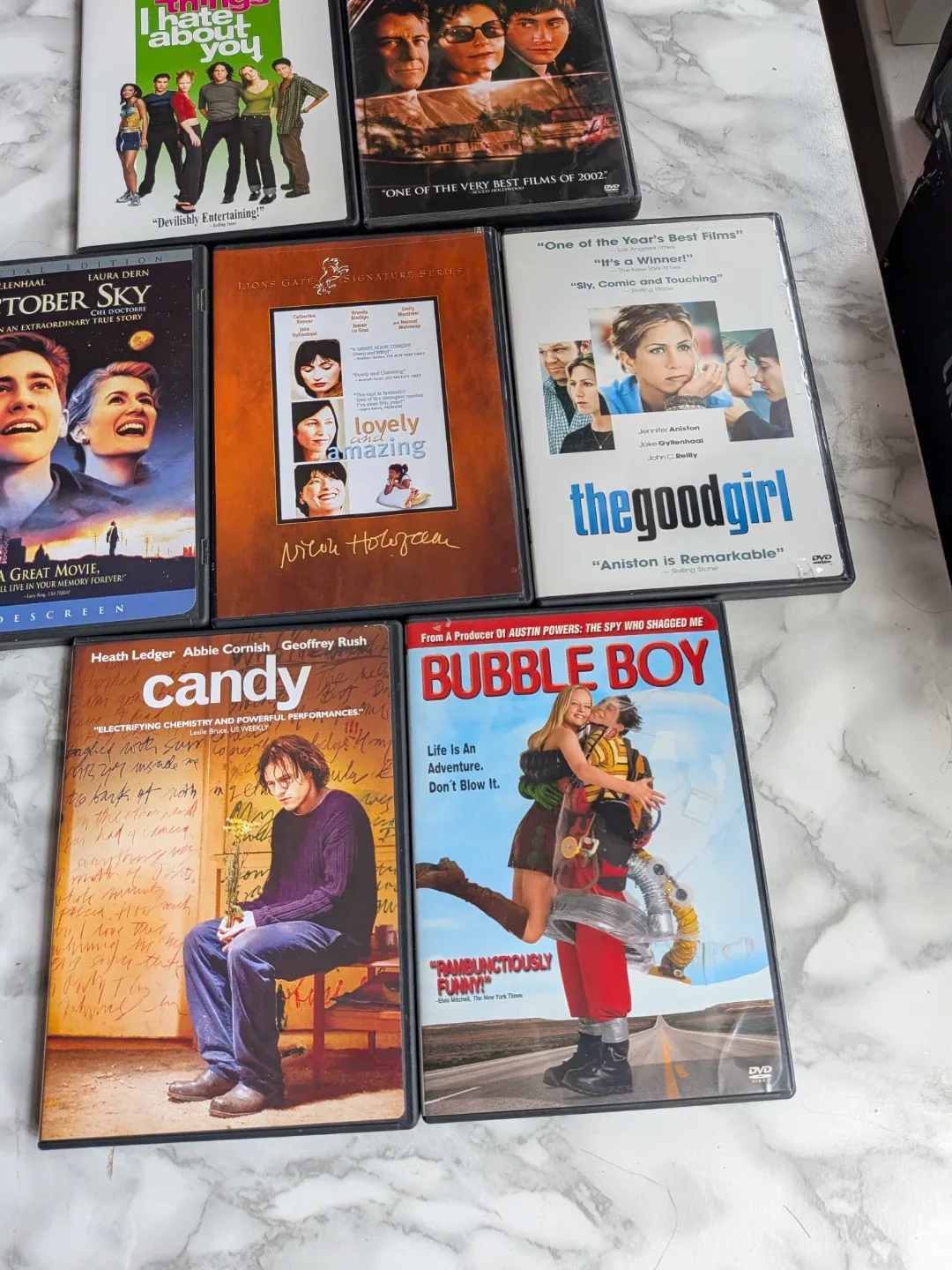 DVD Movie bundle: 10 Things I Hate About You, Bubble Boy, Ca image indicator(3)