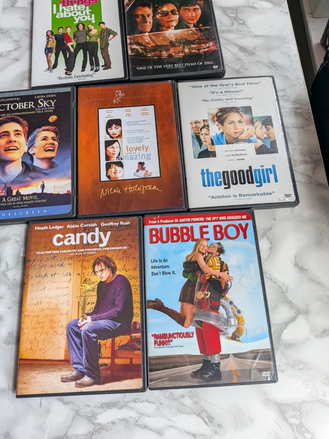 DVD Movie bundle: 10 Things I Hate About You, Bubble Boy, Ca image indicator(7)