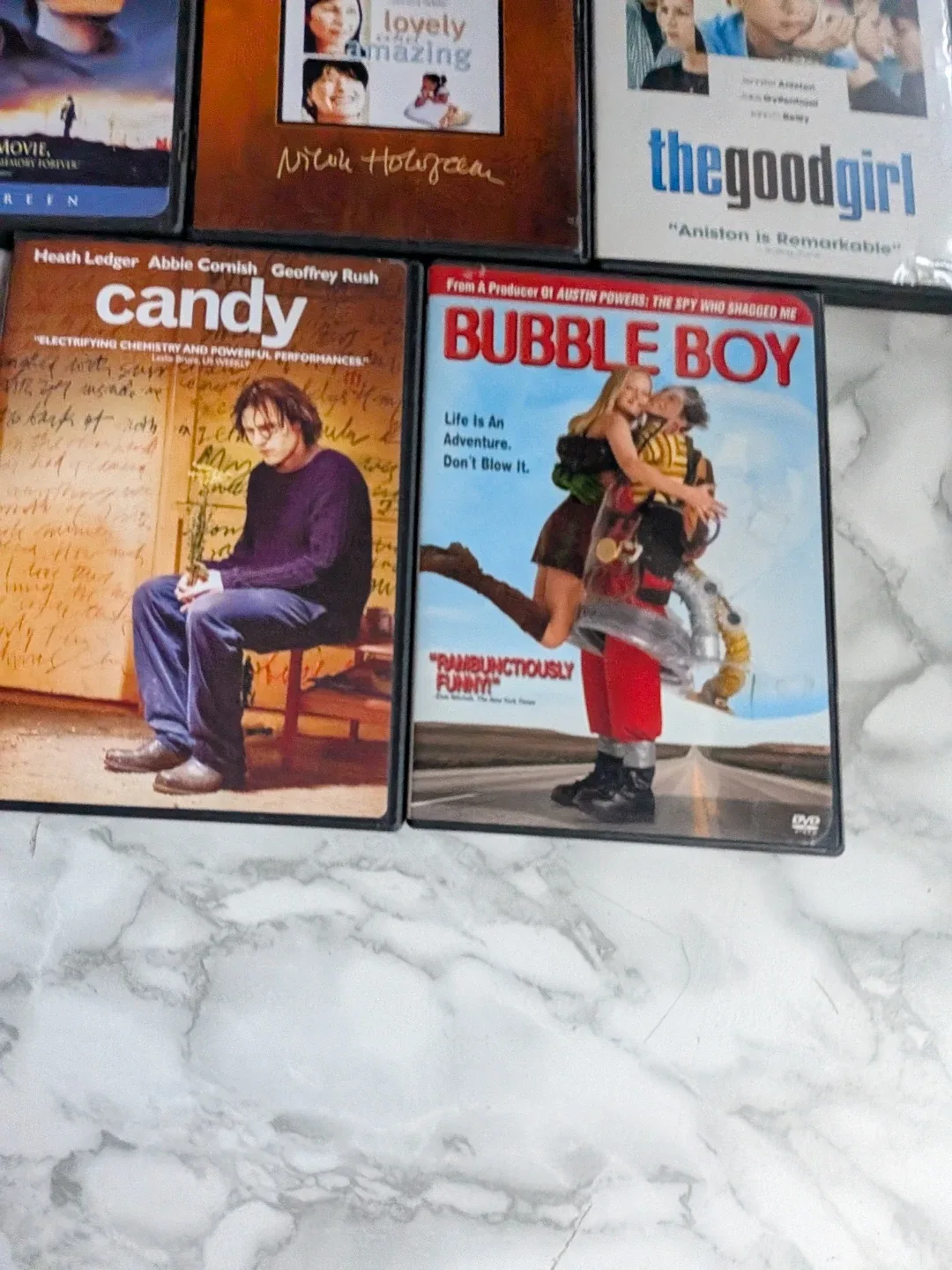 DVD Movie bundle: 10 Things I Hate About You, Bubble Boy, Ca image indicator(8)