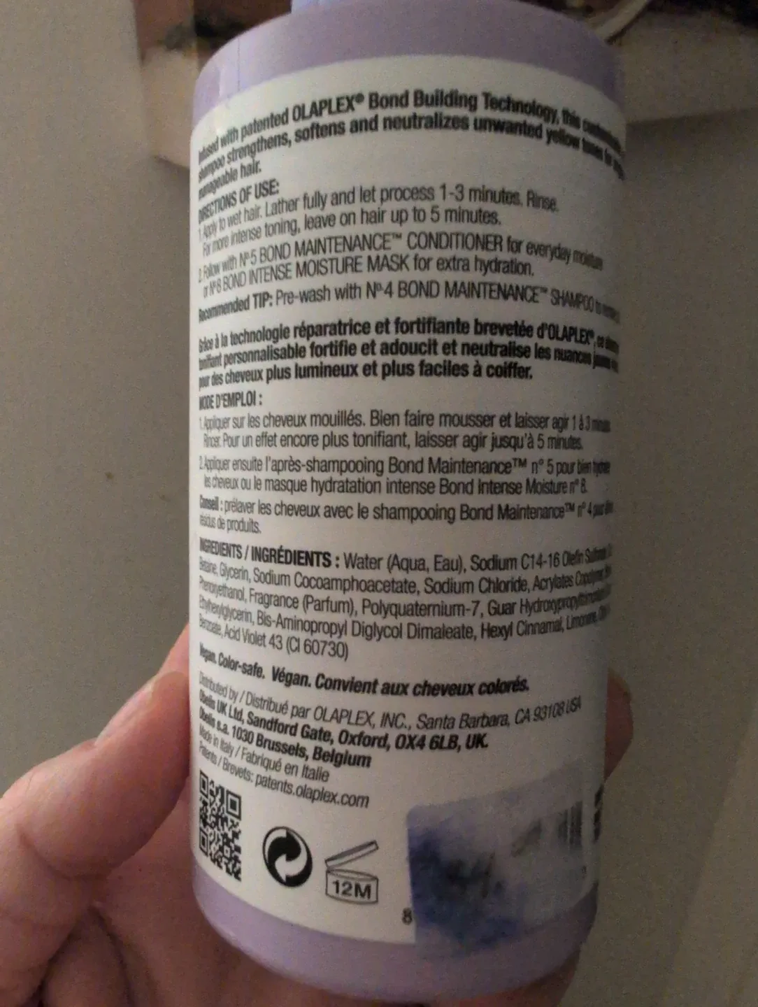 For dry, damaged blonde hair Olaplex No. 4P  Toning Shampoo image indicator(2)