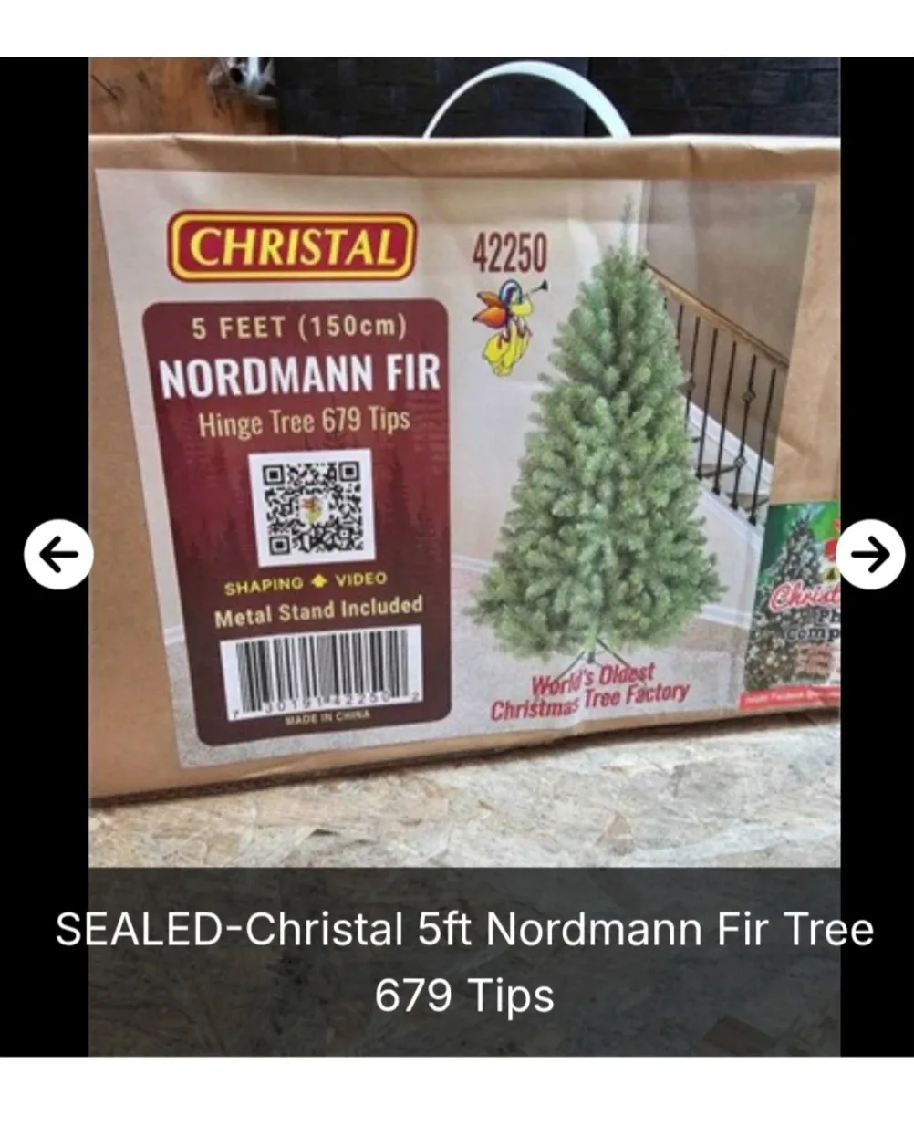 New Christal 5ft Nordmann Fir Artificial Christmas Tree image indicator(2)