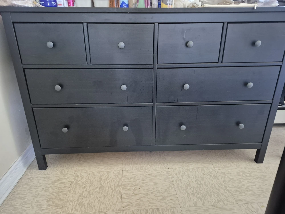 IKEA Hemnes 8-Drawer Dresser - Black/Brown - photo 2