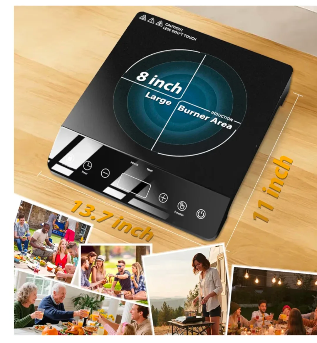1800W Single Induction Cooktop – Ultra Fast Heating, New image indicator(5)