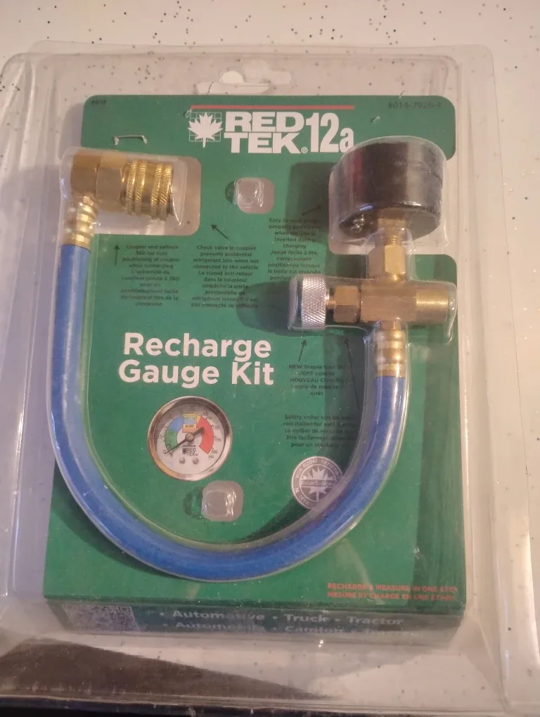 Red Tek 12a Recharge Gauge Kit - New
