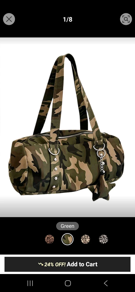 Brand New Small Camo Duffel Bag