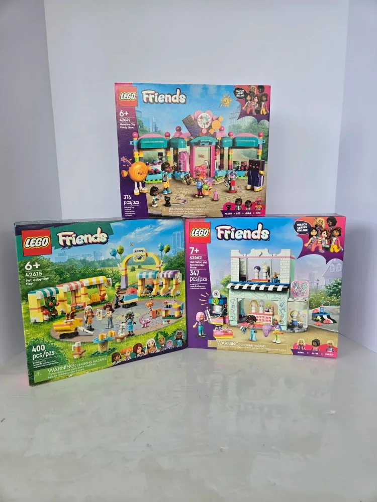 3 brand new lego friends toy lot