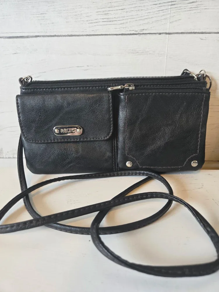 Relic Black Crossbody Wallet