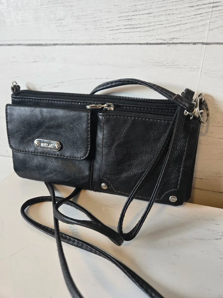 Relic Black Crossbody Wallet image indicator(5)