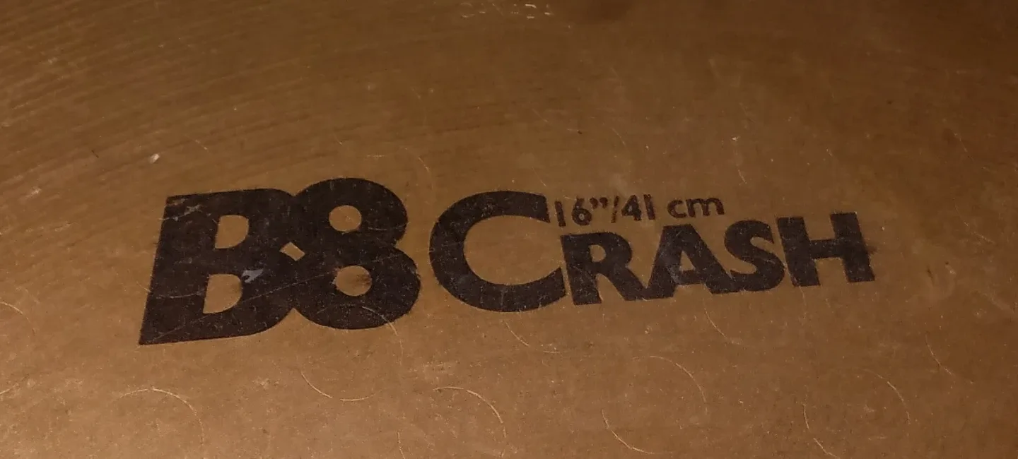 Vintage Sabian B8 16" Crash Cymbal Good Condition image indicator(8)