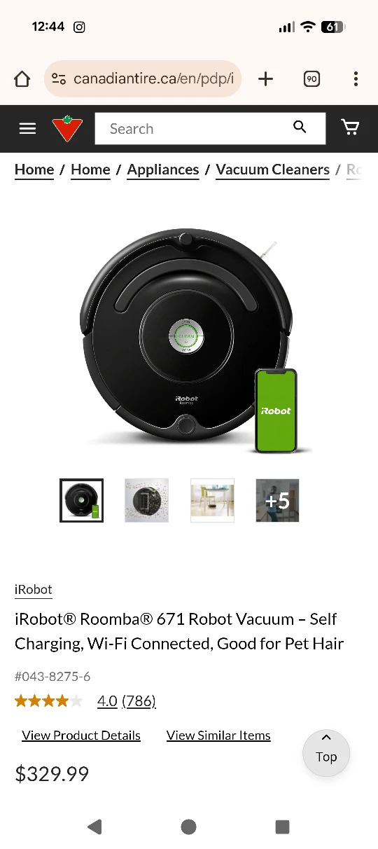 Roomba iRobot self charging robot vaccuum