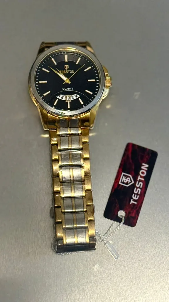 Tesston Quartz Watch - Gold & Silver