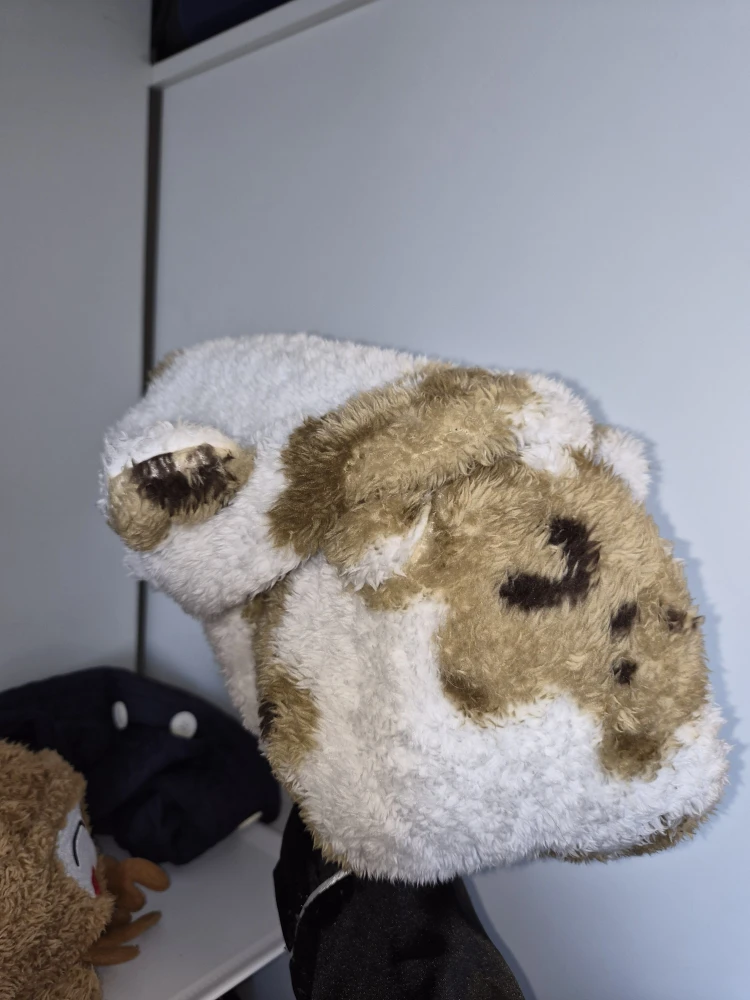Fuzzy Animal Print Hat