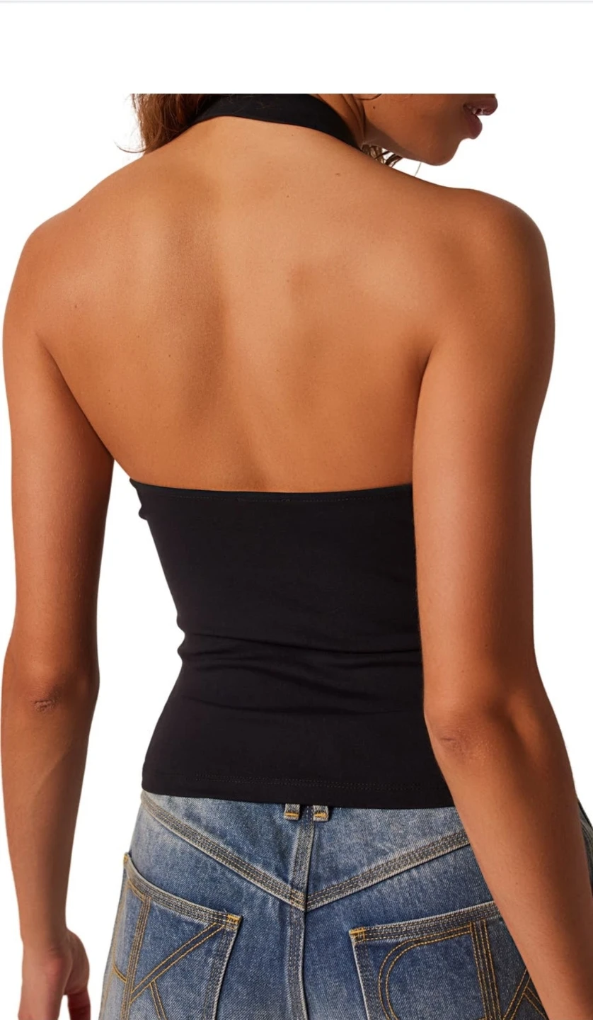 Free People black halter top - photo 2