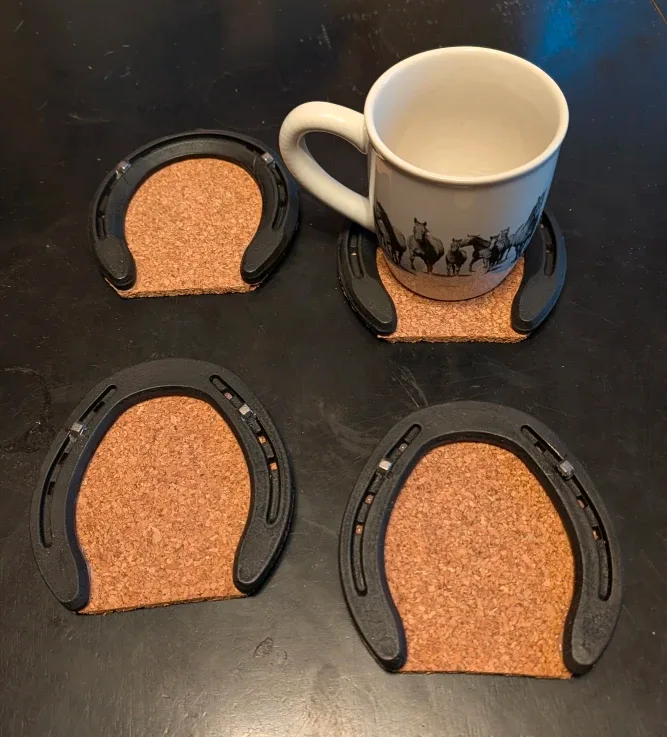 Horseshoe Coasters - Set of 4