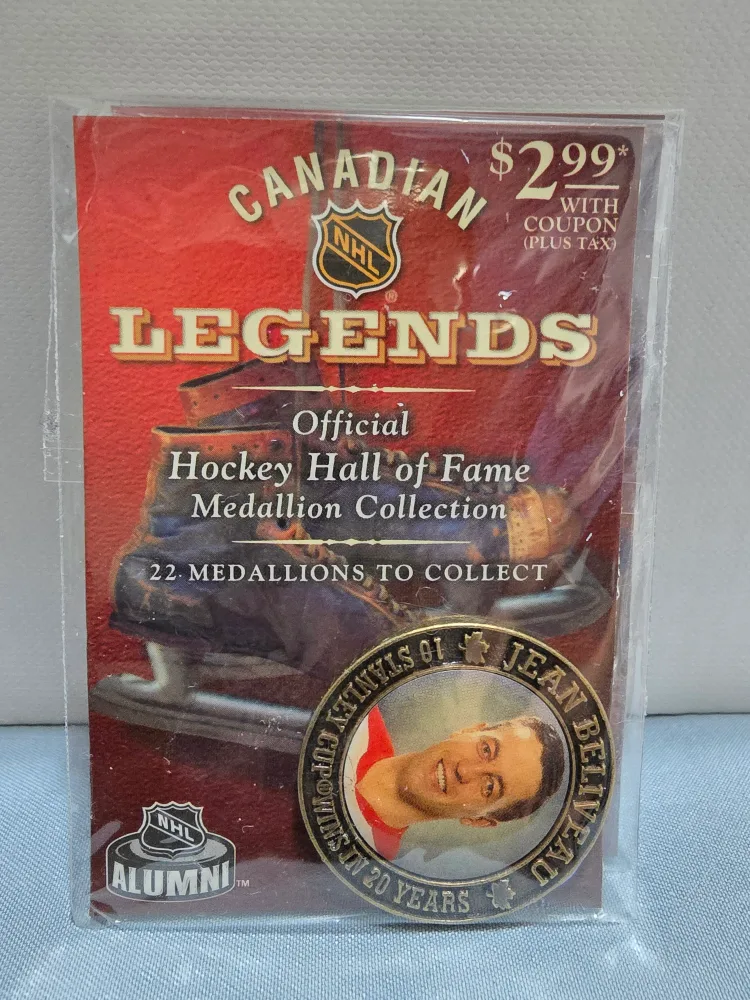 NHL Canadian Legends Jean Beliveau Medallion