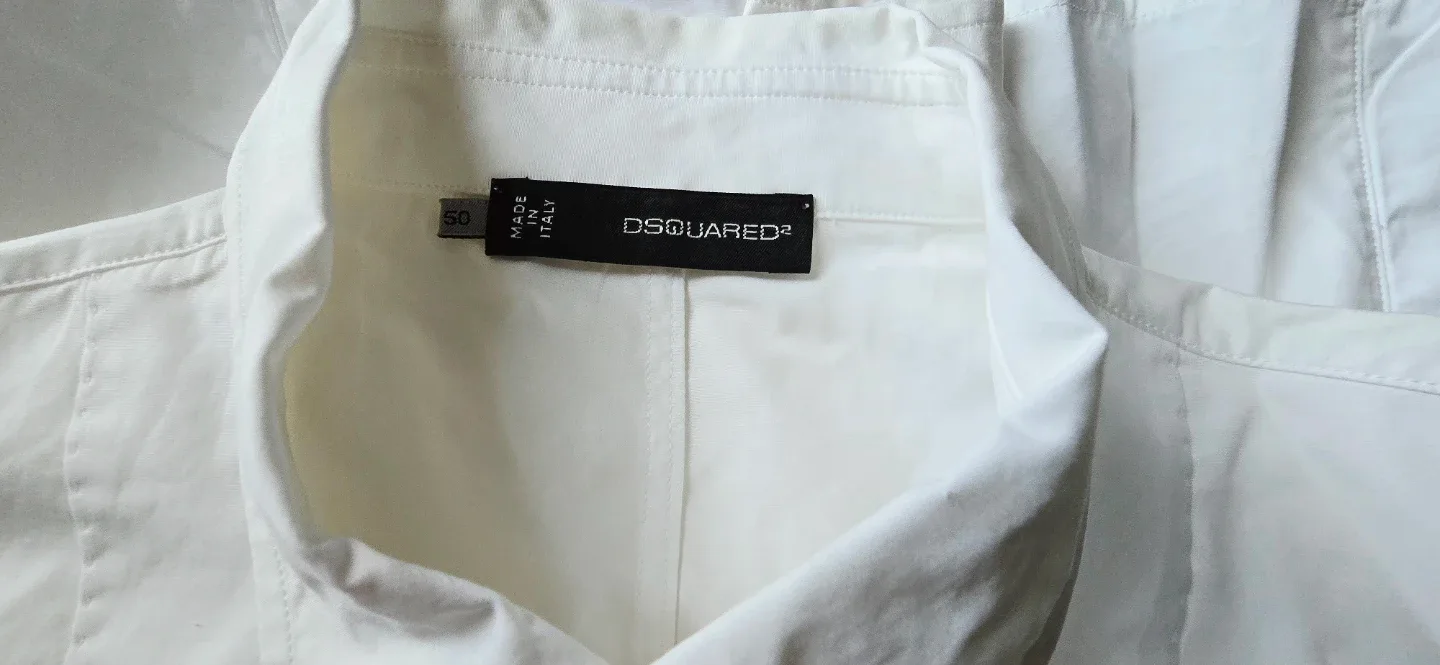 DSQUARED2 White Long Sleeve Shirt - Size 50 image indicator(2)