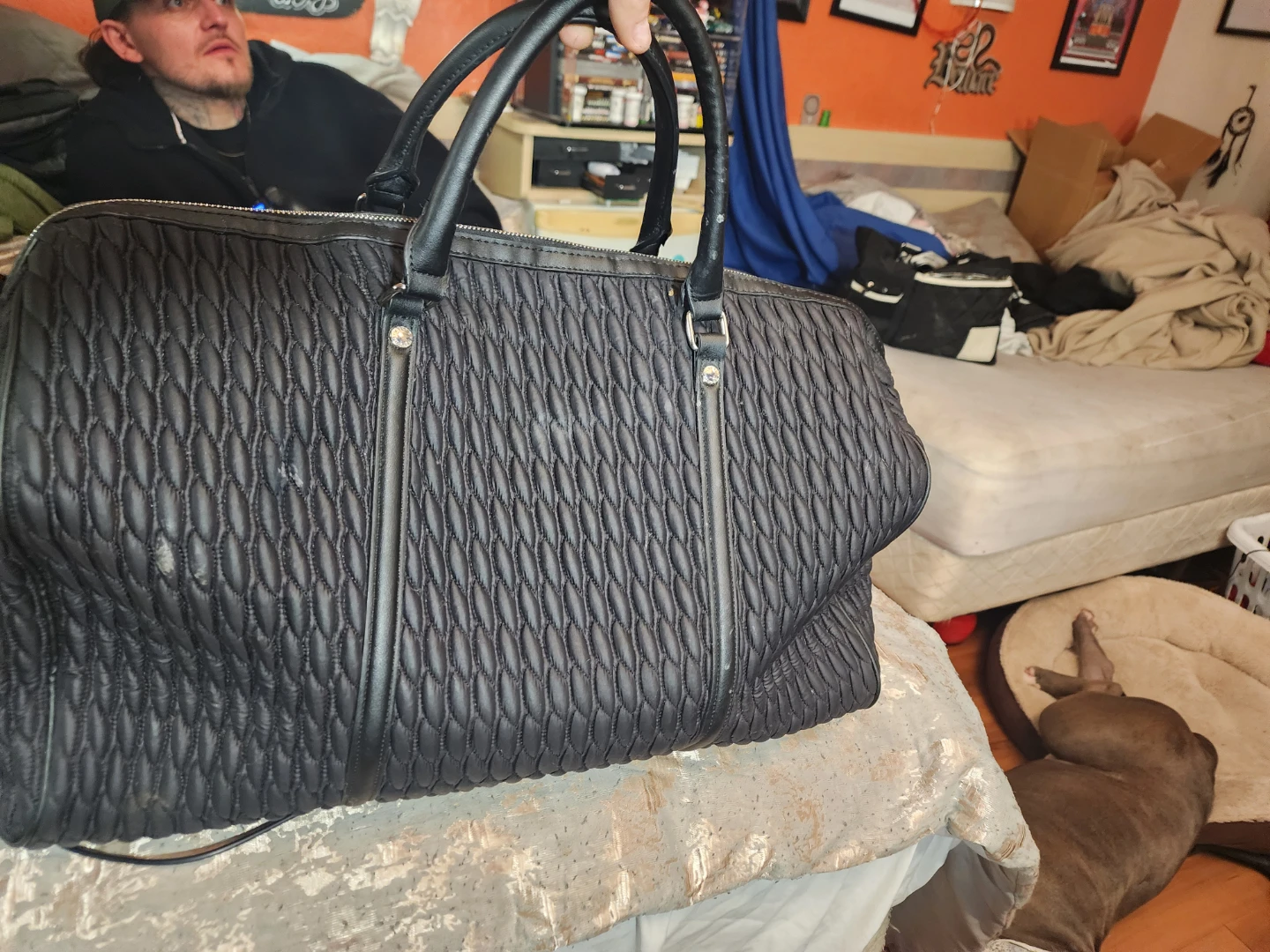 Steve Madden Black Duffle Bag - photo 4