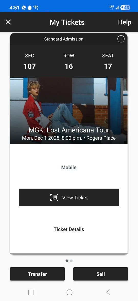 MGK Lost Americana Tour Tickets - Rogers Place
