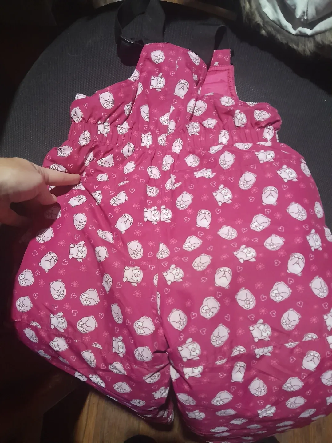 Gusti 3T Snow Pants - Pink with Cute Design image indicator(2)