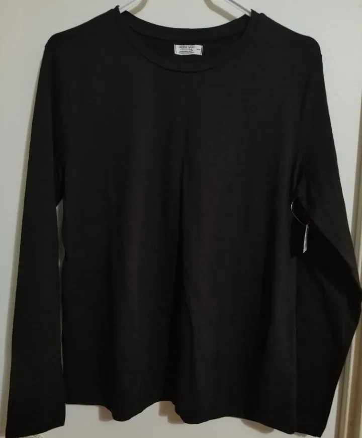 Ardene Basic Black Long Sleeve Shirt - M/M