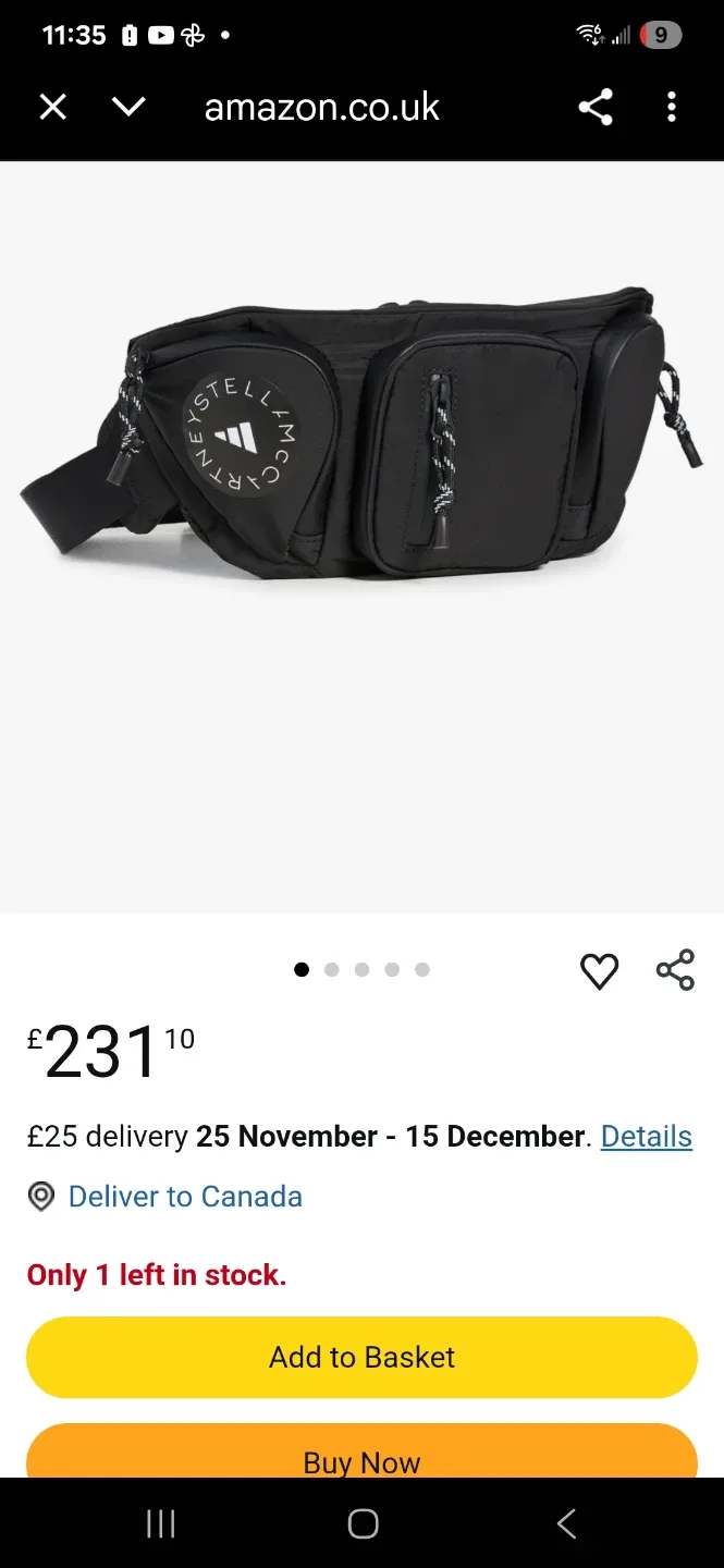 Adidas by Stella McCartney Bum Bag - Black image indicator(2)