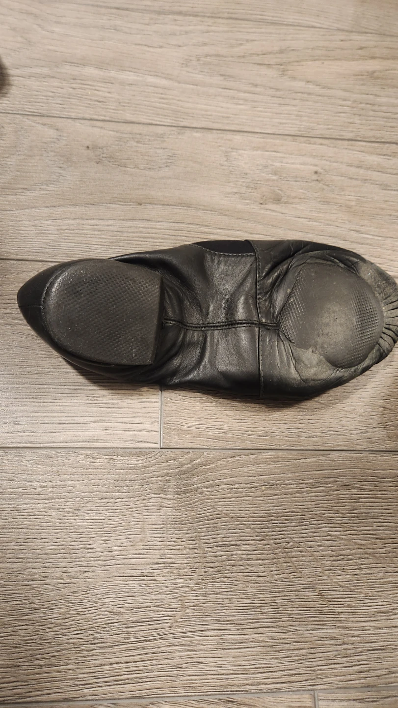 Black Leather Jazz Dance Shoes - photo 2