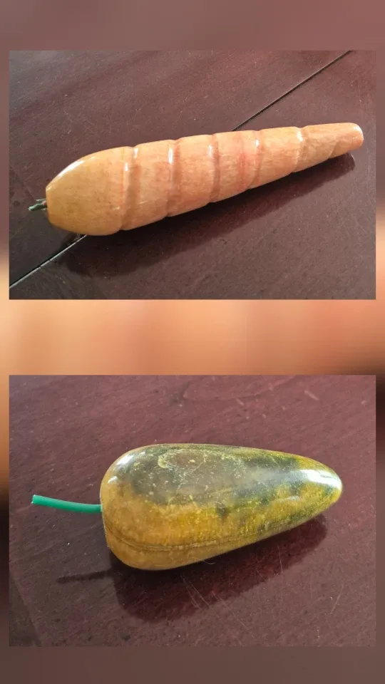 Vintage Italian Alabaster Marble Stone Fruit & Vegetables image indicator(8)