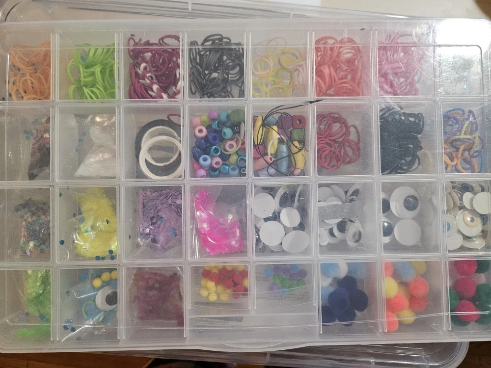 Craft Supplies Organizer - Beads, Loom Bands, & More!