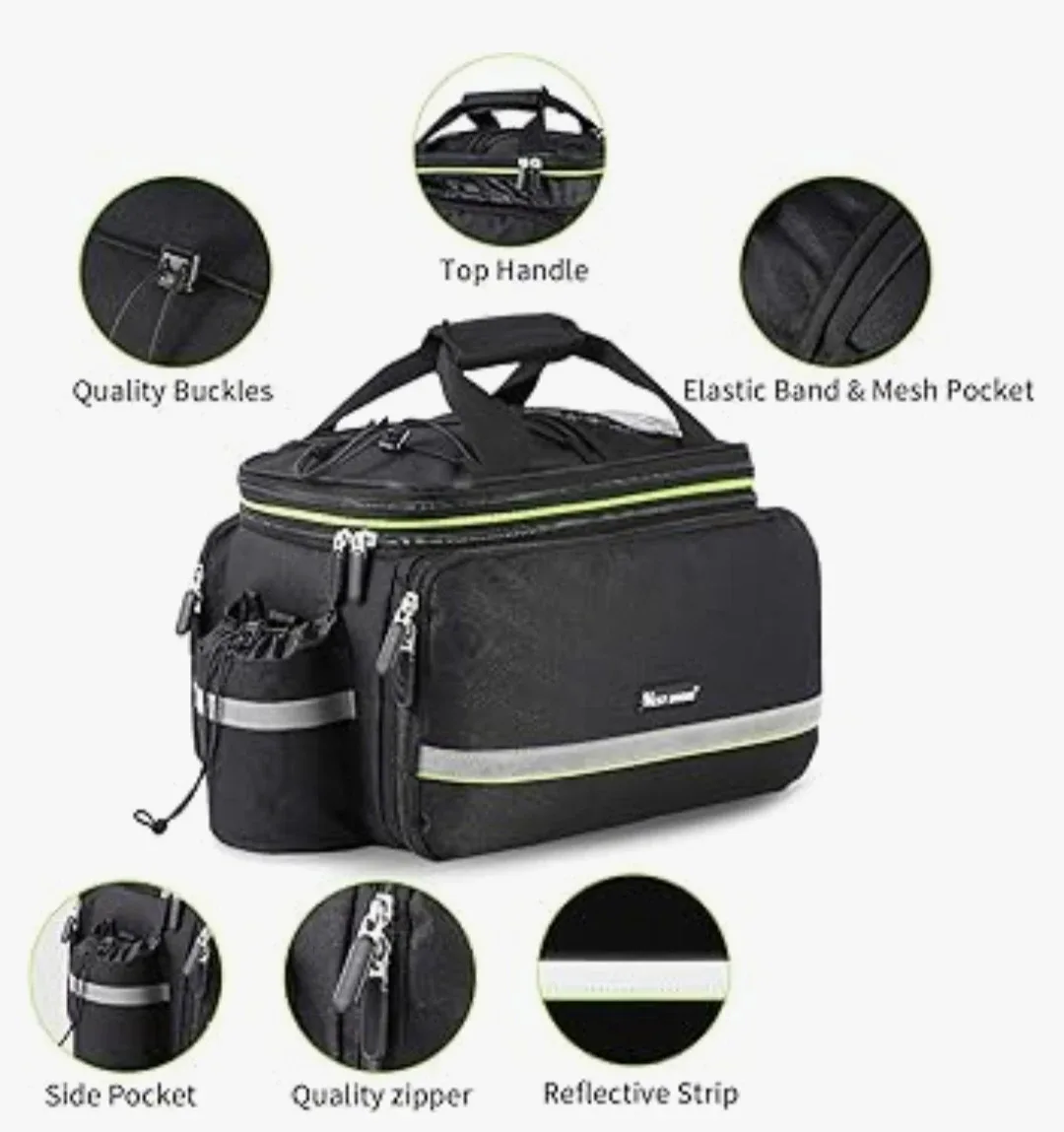 West Biking Bicycle Bag - Black image indicator(3)
