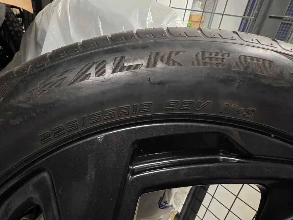 OEM Crosstrek Onyx 18" Wheels + Falken M+S 225/55R18 Tires image indicator(2)