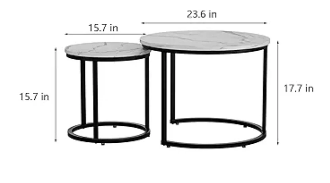 Nesting Coffee Tables - Set of 2 - photo 3