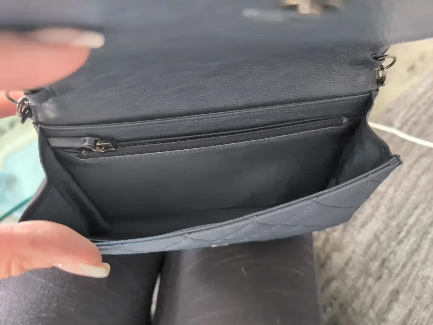 Chanel Boy Wallet on Chain - Light Blue image indicator(4)