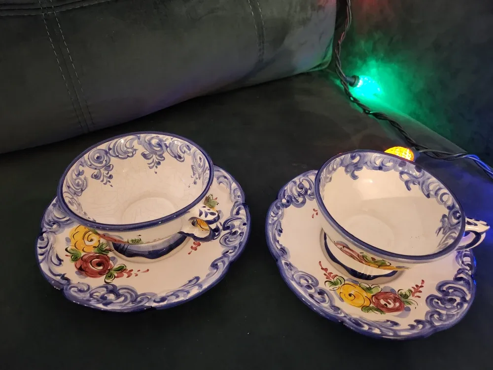 Vintage Ceramic Tea Cup and Saucer Set