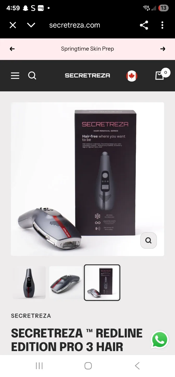 SECRETREZA Redline Edition Pro 3 Hair Removal