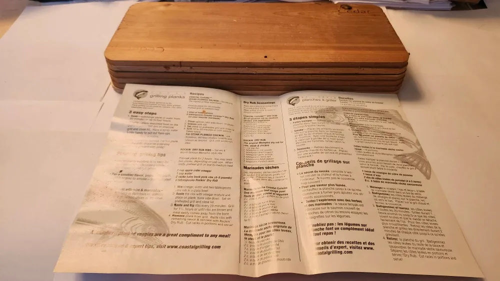 Brand New Cedar Grilling Planks - Set of 6 image indicator(6)