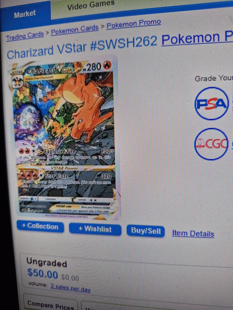 Charizard VStar #SWSH262 Pokemon Promo Card