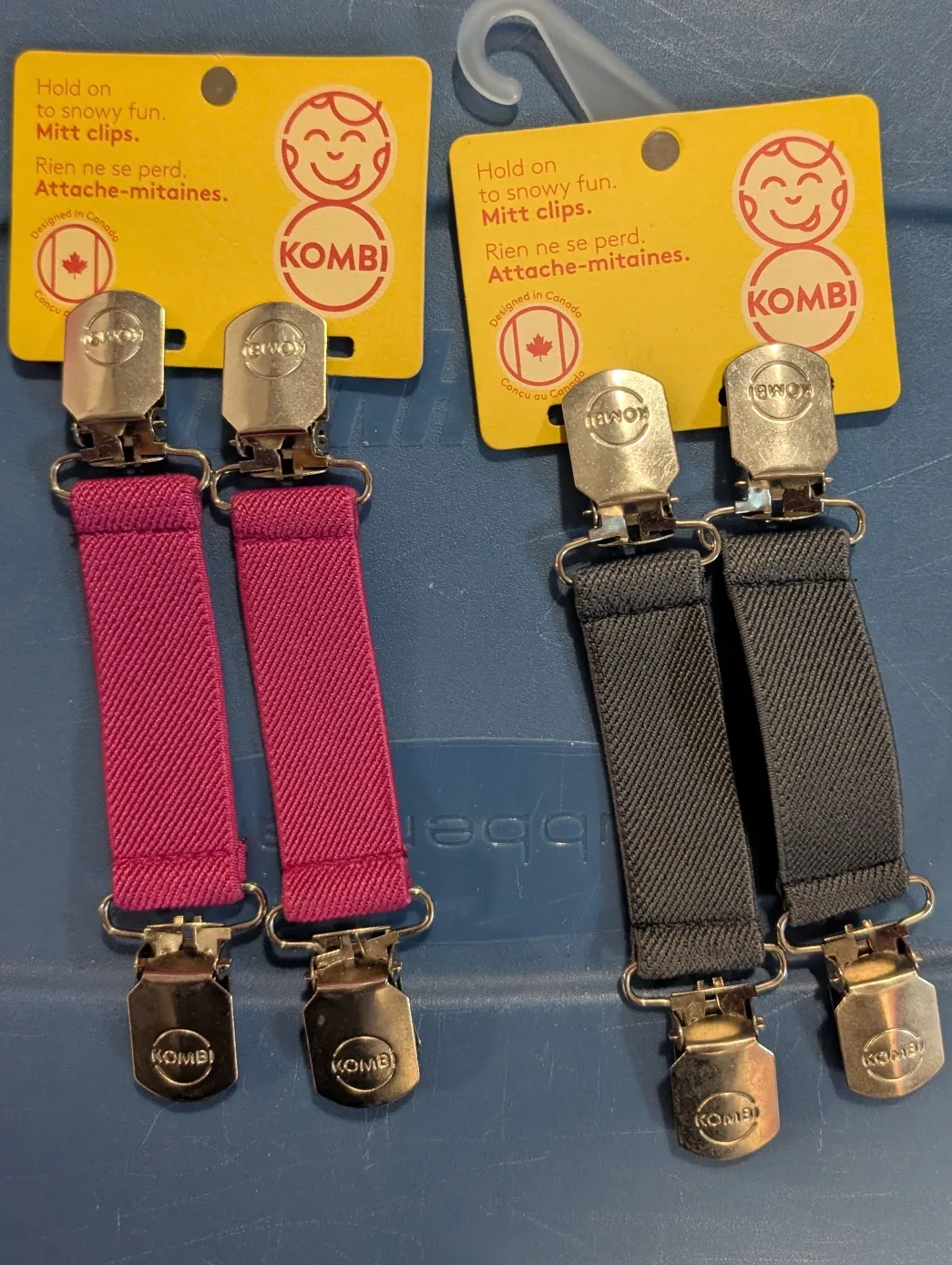 Kombi Mitt Clips - Fuchsia and Grey