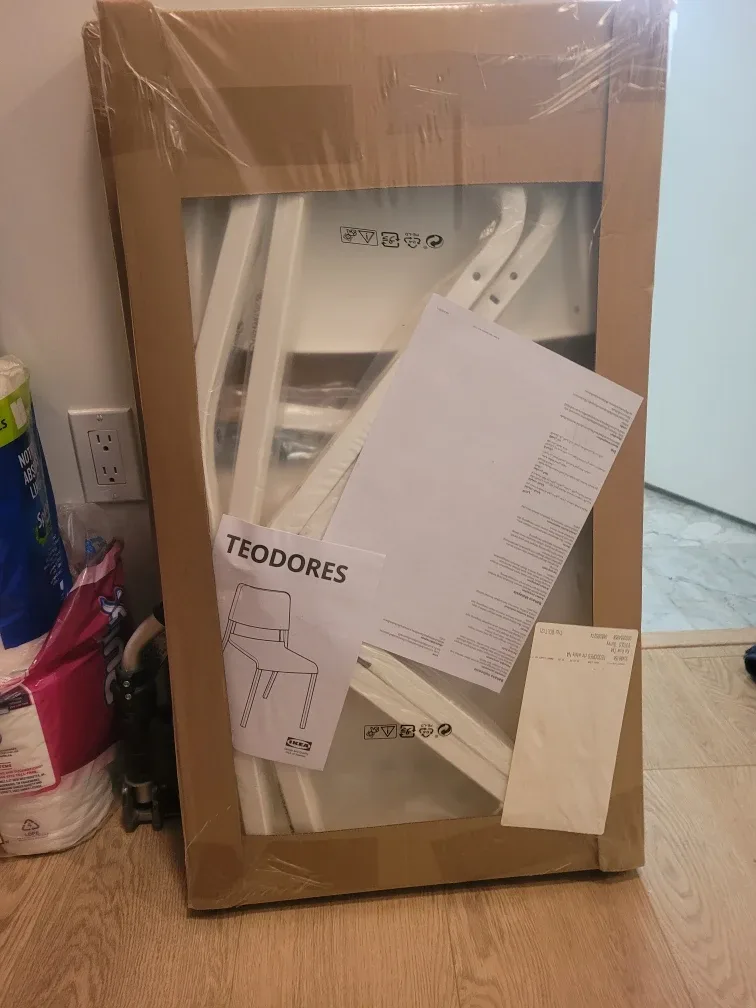 IKEA TEODORES Chair - white image indicator(2)