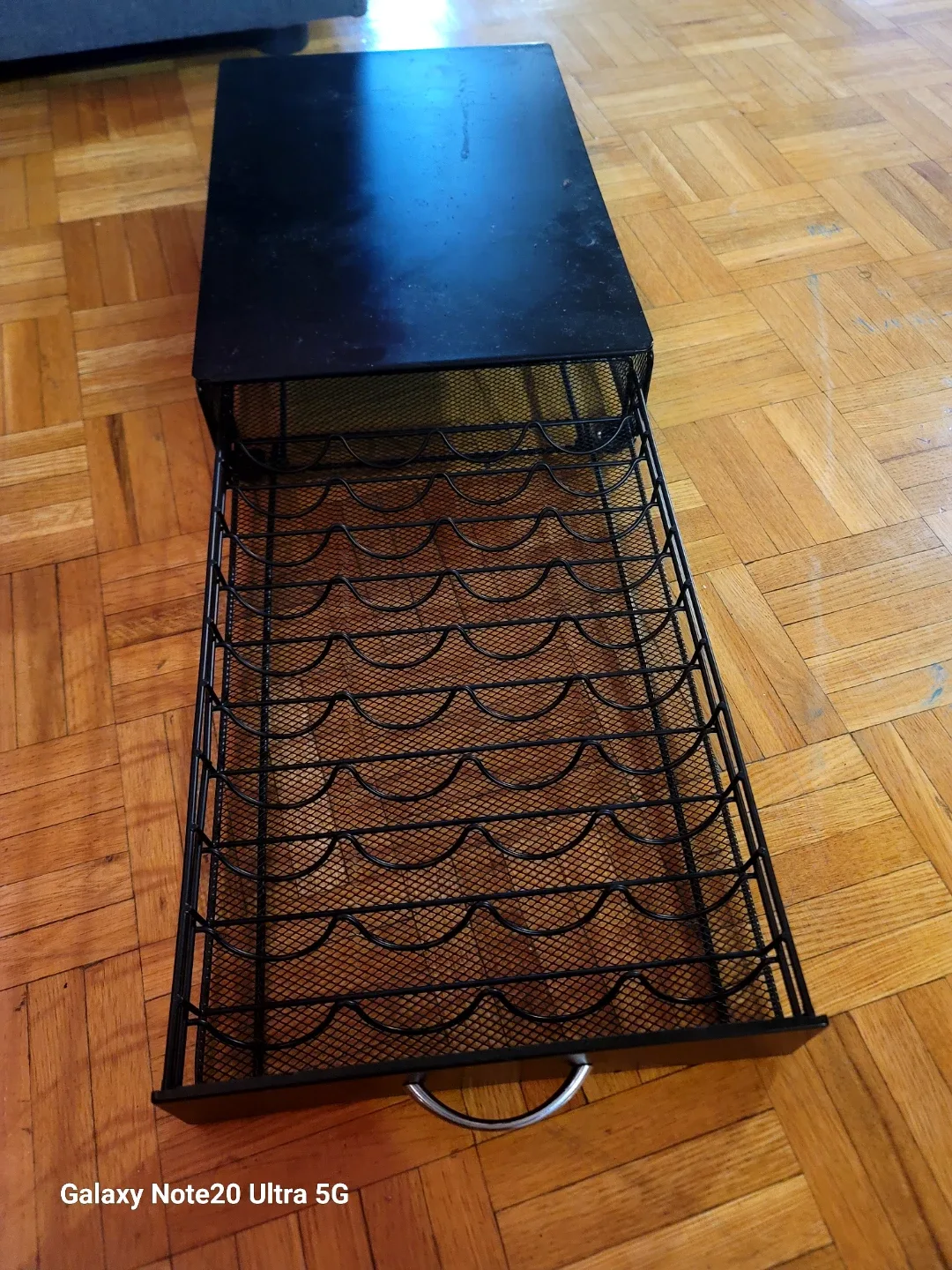 Black Metal coffee pod rack image indicator(2)