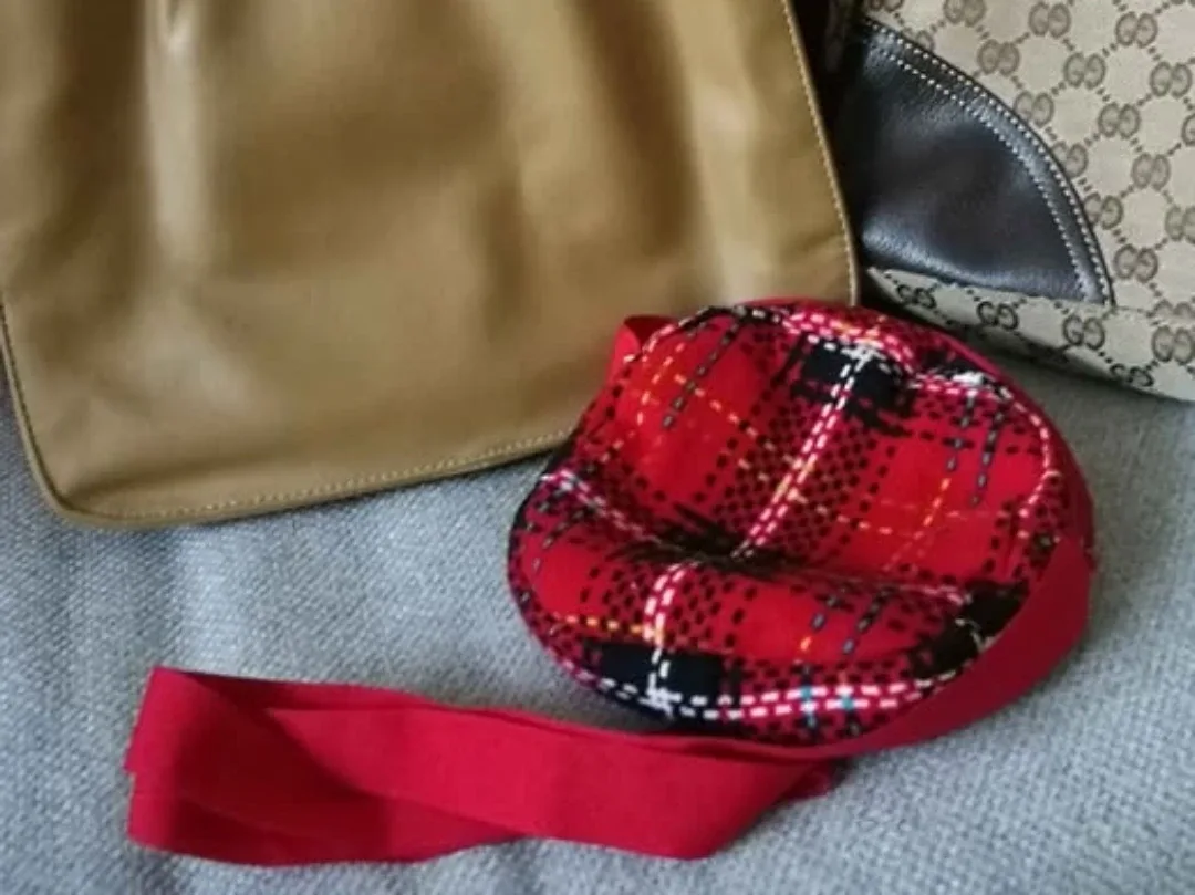 Red Chequered Crossbody Purse image indicator(2)