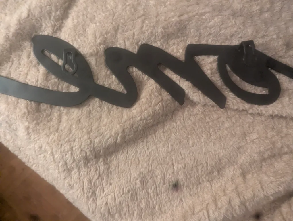 "Home" Wall Decor - Black Metal