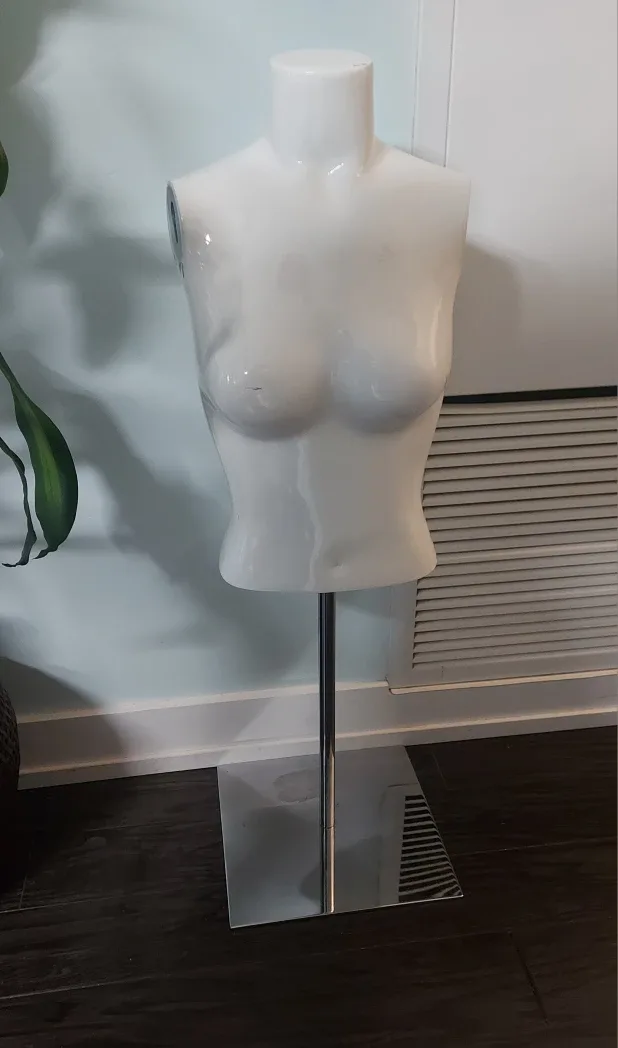 White Female Mannequin Torso Display