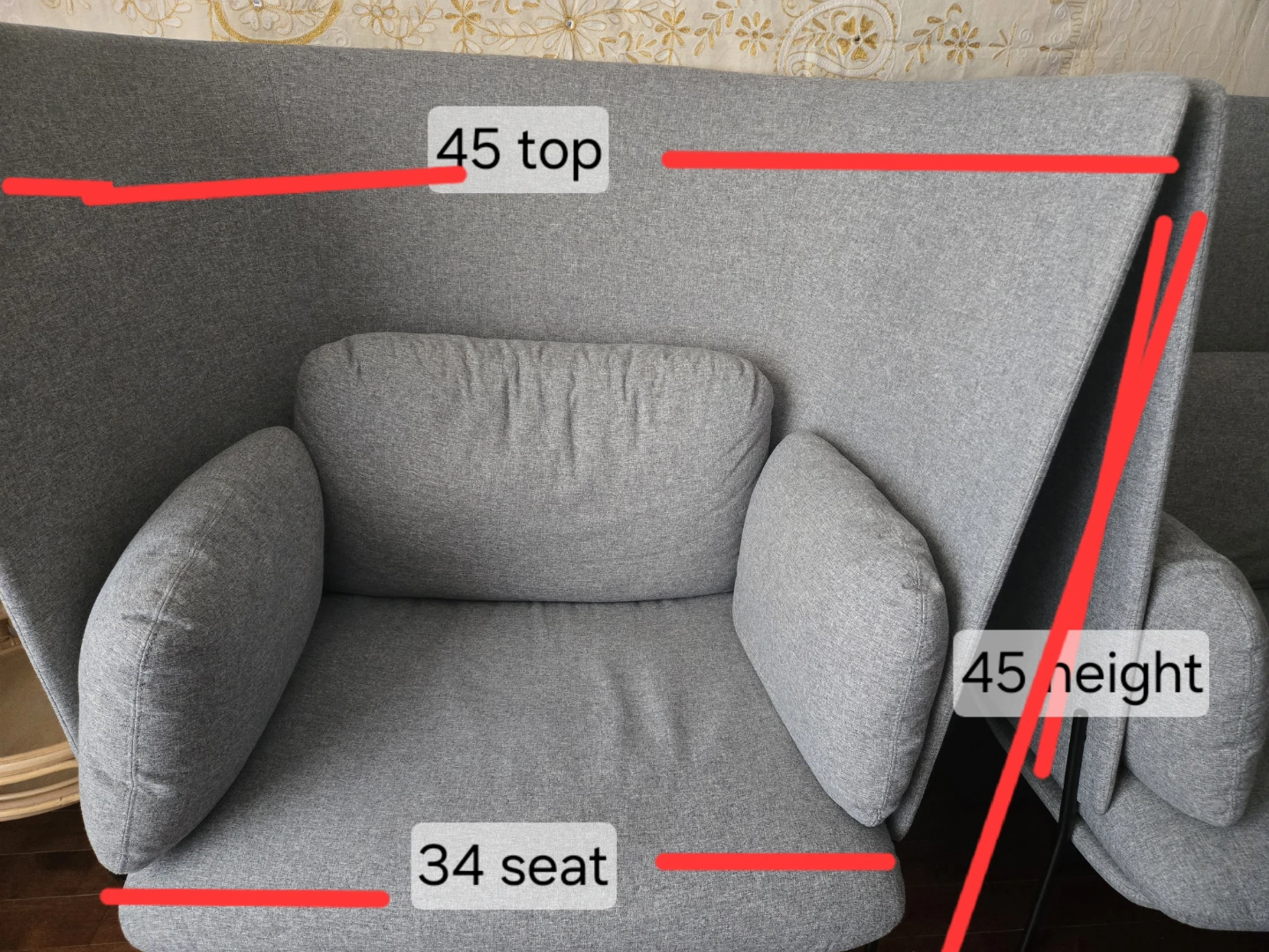 KODE brand Muuto Oslo Armchair, Light Grey - photo 4