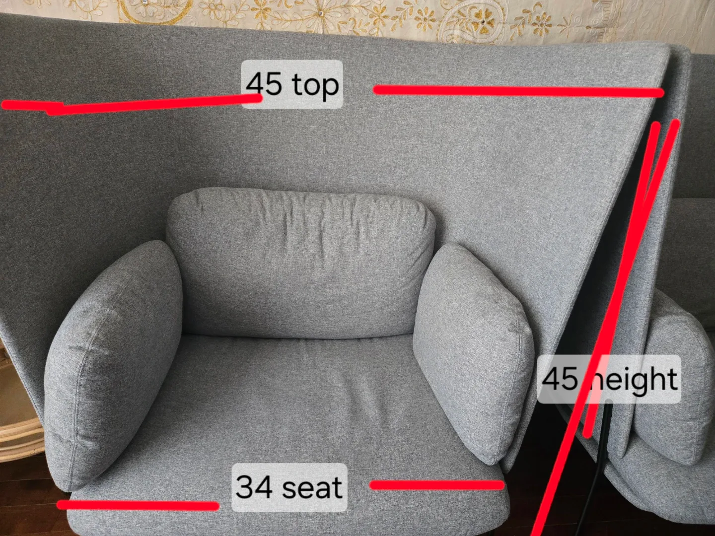 KODE brand Muuto Oslo Armchair, Light Grey image indicator(4)