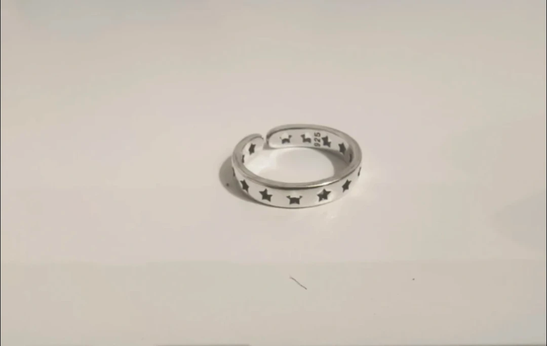 925 Sterling Silver Star Design Ring (Unisex) - photo 3